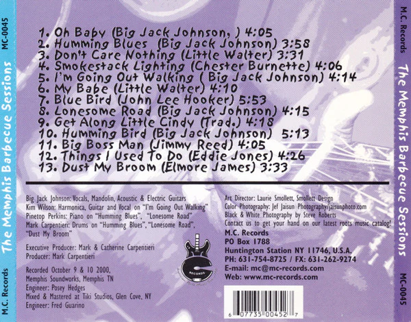 Big Jack Johnson With Kim Wilson And Special Guest Pinetop Perkins - The Memphis Barbecue Sessions (CD, Album) (Mint (M)) - Image 5