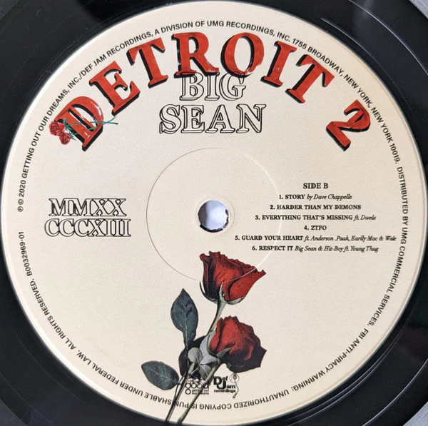 Big Sean - Detroit 2 (2xLP, Album) (Mint (M)) NEW & SEALED - Image 5