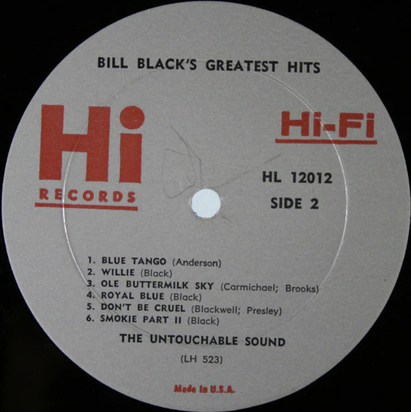 Bill Black's Combo - Bill Black's Greatest Hits (LP, Comp, Mono) (Near Mint (NM or M-)) - Image 4