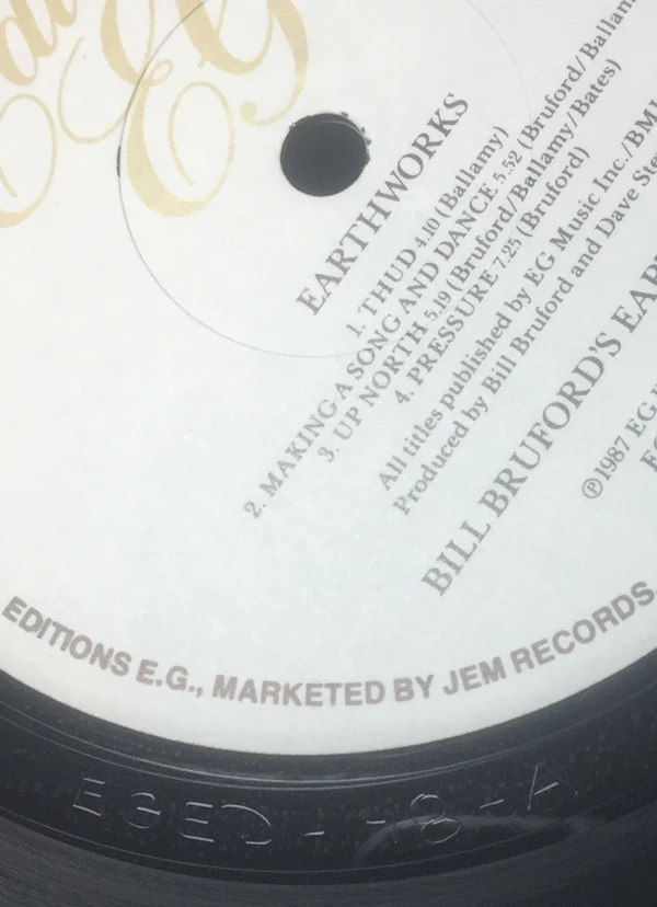 Bill Bruford's Earthworks - Earthworks (LP, Album) (Very Good Plus (VG+)) - Image 5