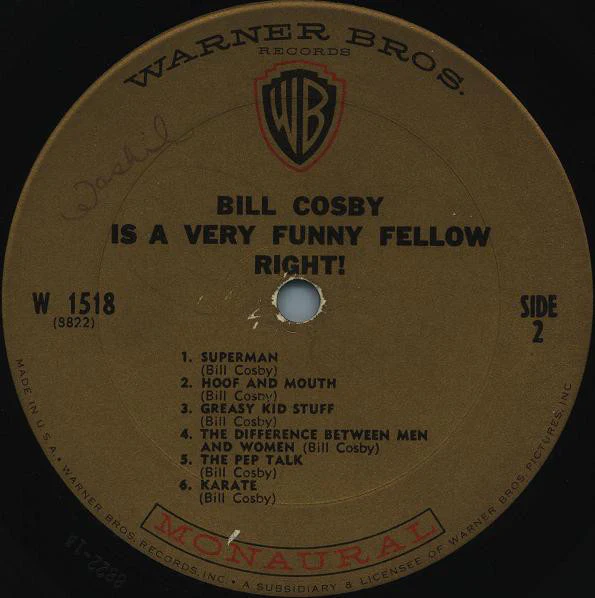 Bill Cosby - Bill Cosby Is A Very Funny Fellow Right! (LP, Album, Mono) (Very Good Plus (VG+)) - Image 4