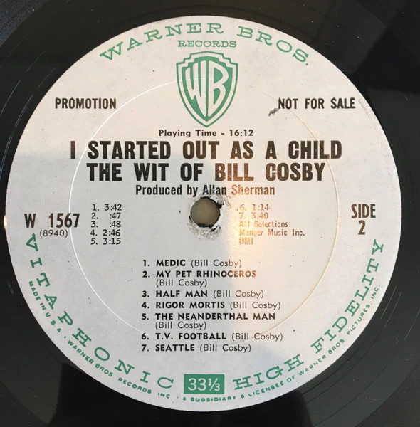 Bill Cosby - I Started Out As A Child (LP, Album, Promo) (Near Mint (NM or M-)) - Image 3