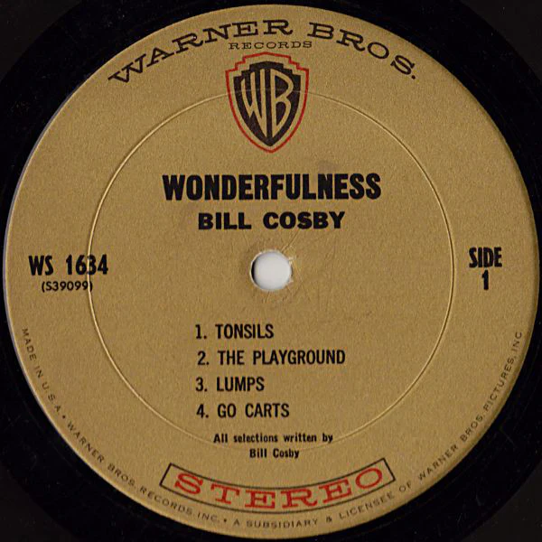 Bill Cosby - Wonderfulness (LP, Album) (Very Good Plus (VG+)) - Image 3