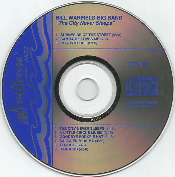 Bill Warfield Big Band - The City Never Sleeps (CD) (Very Good Plus (VG+)) - Image 3