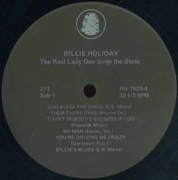 Billie Holiday - The Real "Lady Day" Sings The Blues (LP, Comp) (Very Good Plus (VG+)) - Image 3