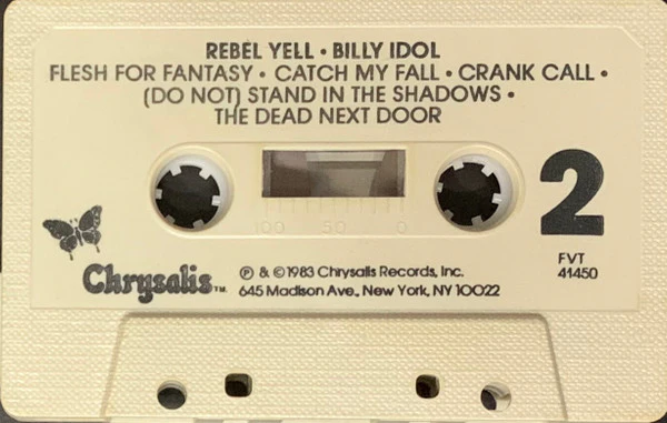 Billy Idol - Rebel Yell (Cass, Album, Num, LS ) (Very Good Plus (VG+)) - Image 4