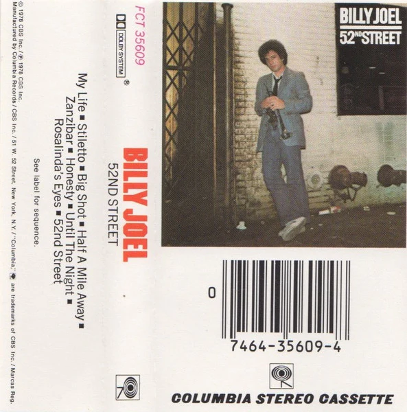 Billy Joel - 52nd Street (Cass, Album, RE) (Very Good Plus (VG+))