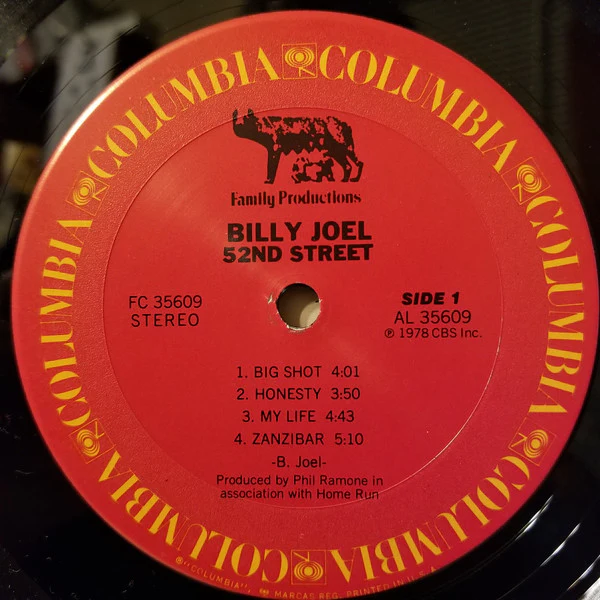 Billy Joel - 52nd Street (LP, Album, Pit) (Very Good Plus (VG+)) - Image 5