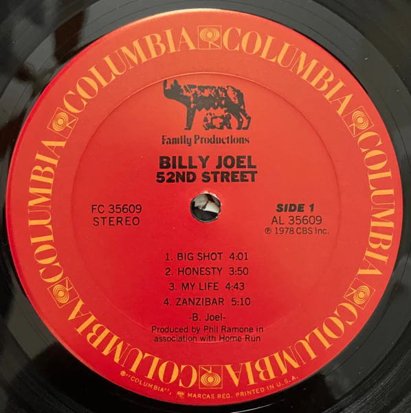 Billy Joel - 52nd Street (LP, Album, Ter) (Very Good Plus (VG+)) - Image 3