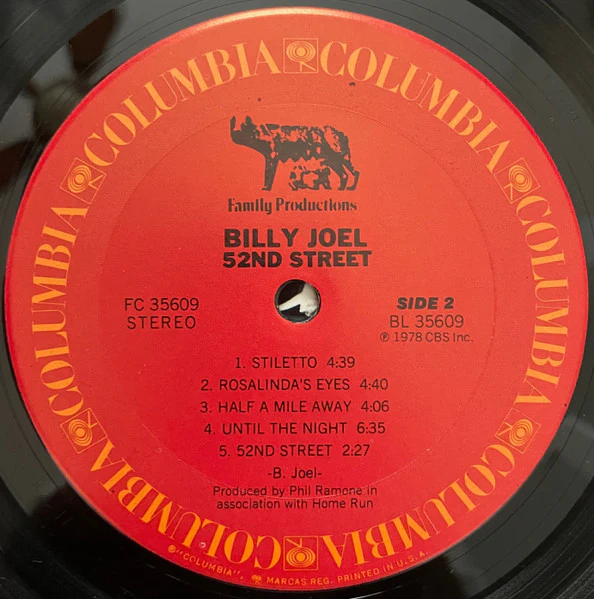 Billy Joel - 52nd Street (LP, Album, Ter) (Very Good Plus (VG+)) - Image 4