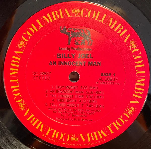 Billy Joel - An Innocent Man (LP, Album, Car) (Near Mint (NM or M-)) - Image 5