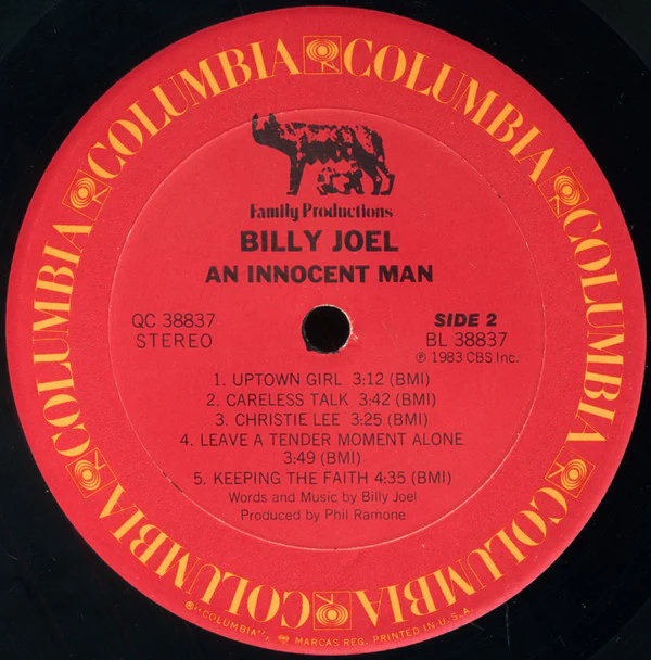 Billy Joel - An Innocent Man (LP, Album, Car) (Near Mint (NM or M-)) - Image 4