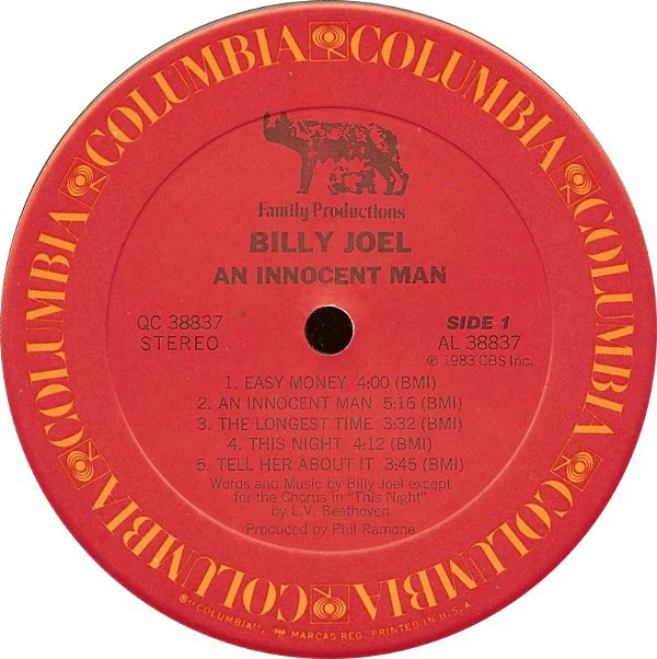 Billy Joel - An Innocent Man (LP, Album, Car) (Very Good Plus (VG+)) - Image 3