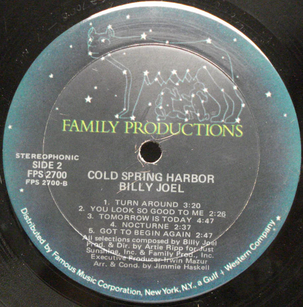 Billy Joel - Cold Spring Harbor (LP, Album, Mon) (Very Good Plus (VG+)) - Image 4