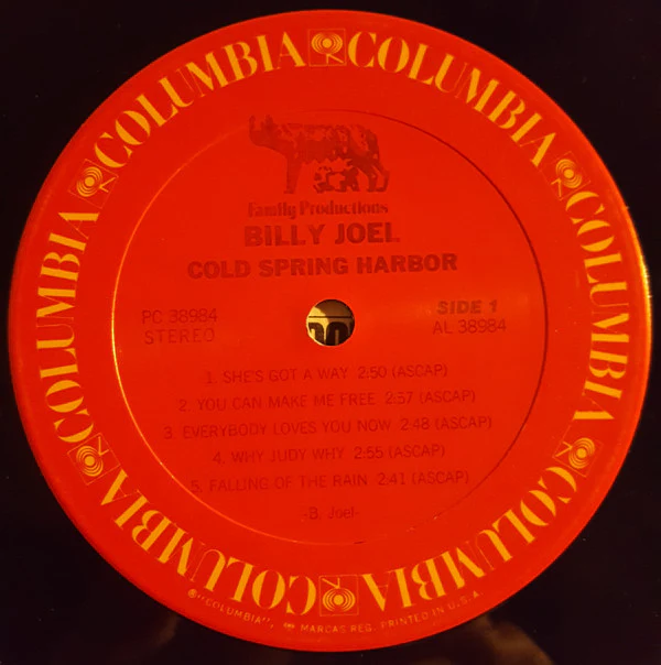 Billy Joel - Cold Spring Harbor (LP, Album, RE, Car) (Very Good Plus (VG+)) - Image 3