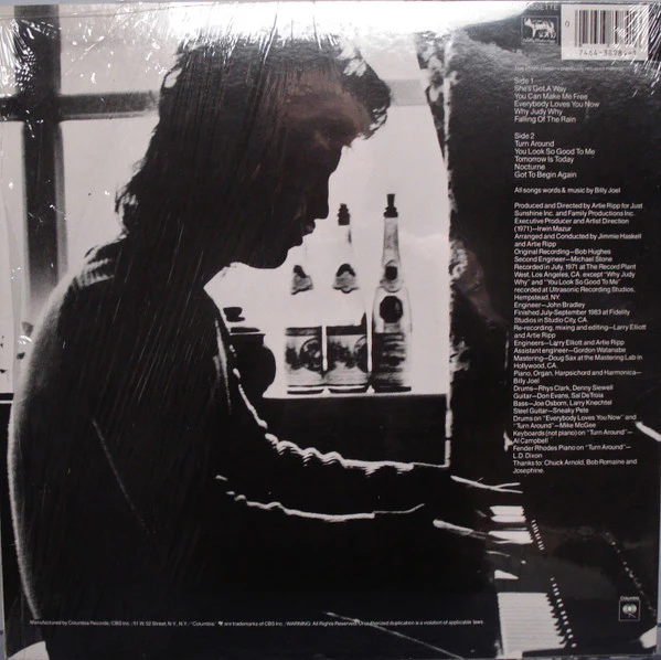 Billy Joel - Cold Spring Harbor (LP, Album, RE, Pit) (Very Good Plus (VG+)) - Image 2
