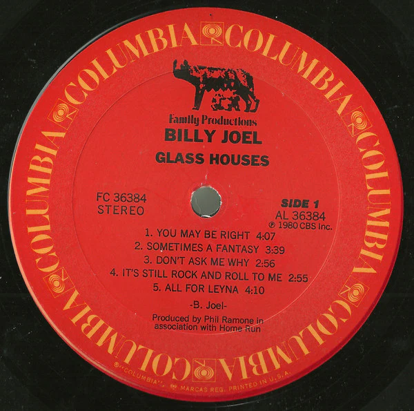 Billy Joel - Glass Houses (LP, Album, Pit) (Very Good Plus (VG+)) - Image 4