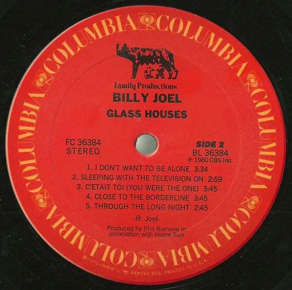 Billy Joel - Glass Houses (LP, Album, Pit) (Very Good (VG)) - Image 4