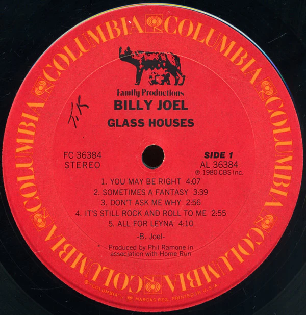 Billy Joel - Glass Houses (LP, Album, Ter) (Very Good Plus (VG+)) - Image 3