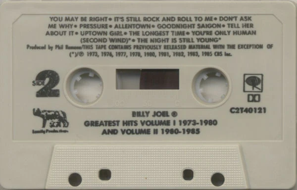 Billy Joel - Greatest Hits: Volume I & Volume II (Cass, Comp) (Near Mint (NM or M-)) - Image 4