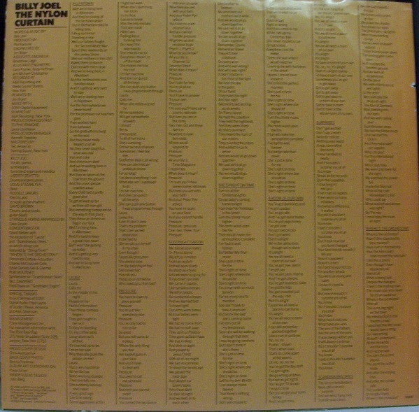 Billy Joel - The Nylon Curtain (LP, Album, Car) (Very Good (VG)) - Image 4