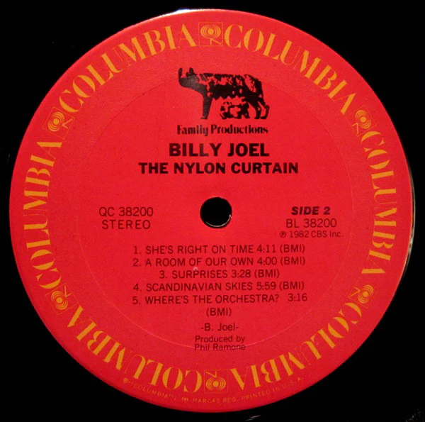 Billy Joel - The Nylon Curtain (LP, Album, RE, Pit) (Very Good (VG)) - Image 4