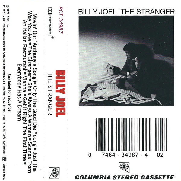 Billy Joel - The Stranger (Cass, Album, RE) (Very Good Plus (VG+)) - Image 2