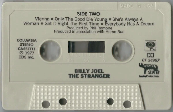 Billy Joel - The Stranger (Cass, Album, RE) (Very Good Plus (VG+)) - Image 4