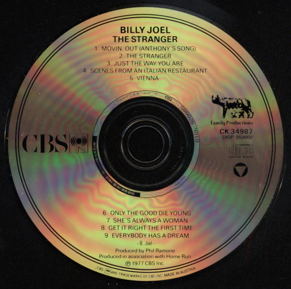 Billy Joel - The Stranger (CD, Album, RE, Son) (Very Good Plus (VG+)) - Image 3