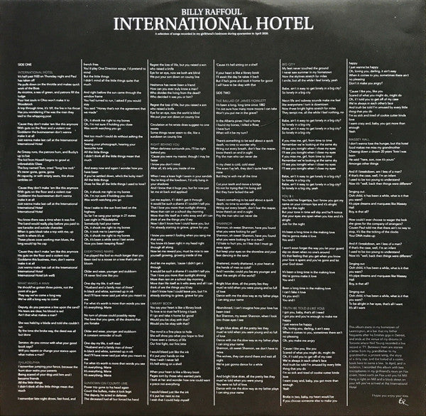 Billy Raffoul - International Hotel (LP) NEW & SEALED - Image 4