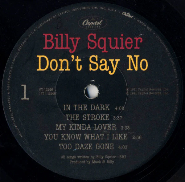 Billy Squier - Don't Say No (LP, Album, Jac) (Very Good Plus (VG+)) - Image 5