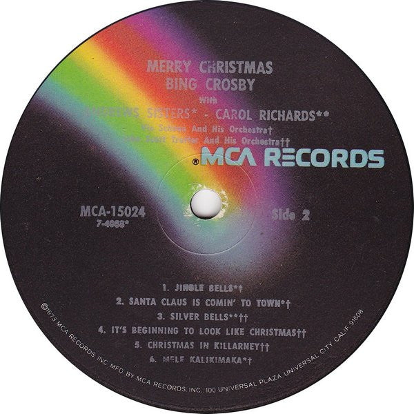 Bing Crosby - Merry Christmas (LP, Album, RE, Bla) (Very Good Plus (VG+)) - Image 4