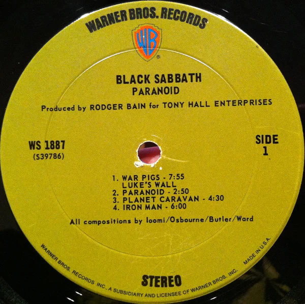 Black Sabbath - Paranoid (LP, Album, Gat) (Very Good (VG)) - Image 4