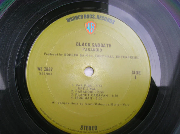 Black Sabbath - Paranoid (LP, Album) (Very Good Plus (VG+)) - Image 2