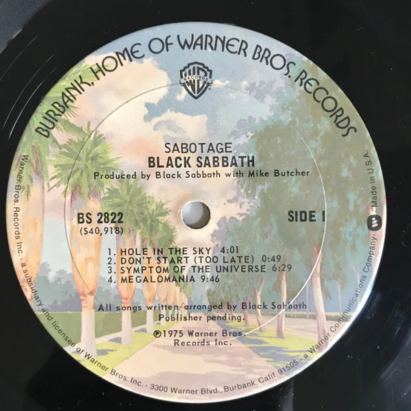 Black Sabbath - Sabotage (LP, Album, San) (Very Good Plus (VG+)) - Image 3