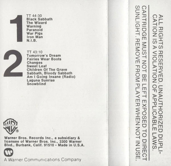 Black Sabbath - We Sold Our Soul For Rock 'N' Roll (Cass, Comp, Club) (Very Good Plus (VG+)) - Image 5