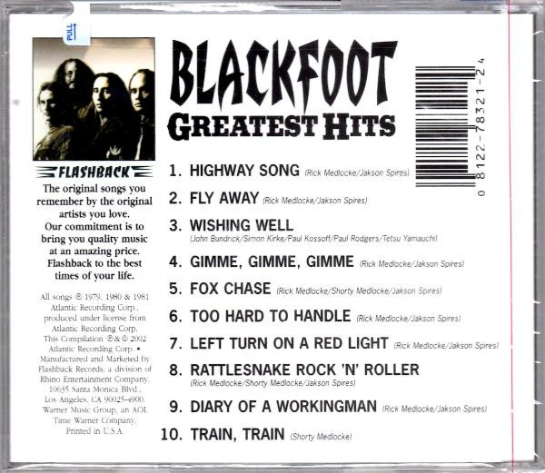 Blackfoot - Greatest Hits (CD, Comp, RP) (Very Good (VG)) - Image 5