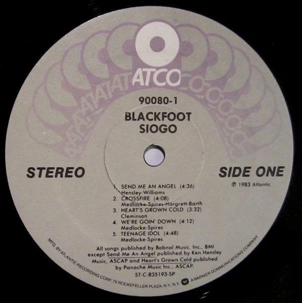 Blackfoot - Siogo (LP, Album, SP) (Very Good Plus (VG+)) - Image 3