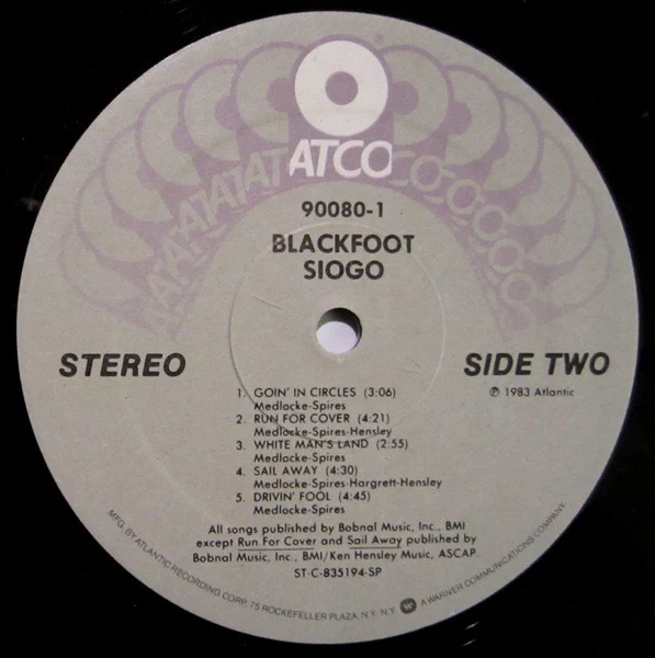 Blackfoot - Siogo (LP, Album, SP) (Very Good Plus (VG+)) - Image 4