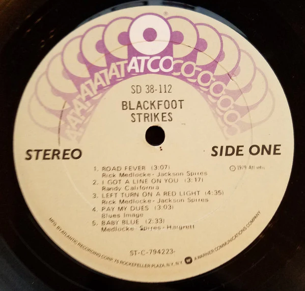 Blackfoot - Strikes (LP, Album, SRC) (Near Mint (NM or M-)) - Image 4