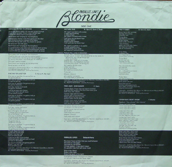 Blondie - Parallel Lines (LP, Album, Ter) (Near Mint (NM or M-)) - Image 5