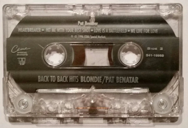 Blondie / Pat Benatar - Back To Back Hits (Cass, Comp) (Very Good Plus (VG+)) - Image 4