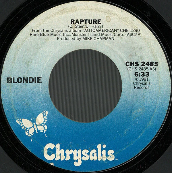 Blondie - Rapture (7", Single) (Very Good (VG)) - Image 3