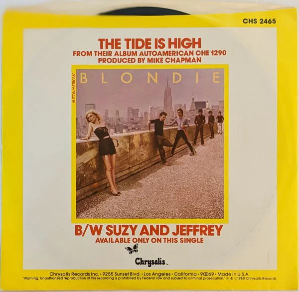 Blondie - The Tide Is High (7", Single, Styrene, Ter) (Near Mint (NM or M-)) - Image 2