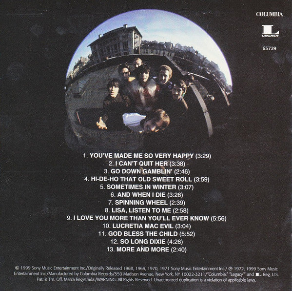 Blood, Sweat And Tears - Blood, Sweat And Tears Greatest Hits (CD, Comp, RM) (Near Mint (NM or M-)) - Image 2