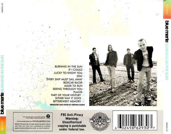 Blue Merle - Burning In The Sun (CD, Album, UML) (Very Good Plus (VG+)) - Image 2