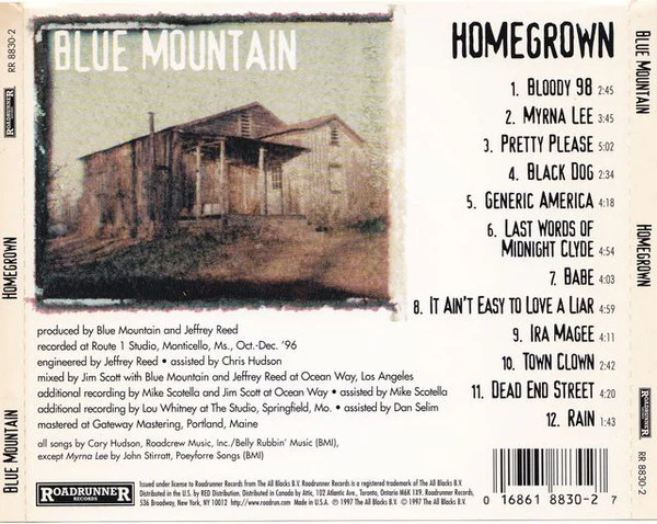 Blue Mountain - Homegrown (CD, Album) (Near Mint (NM or M-)) - Image 2