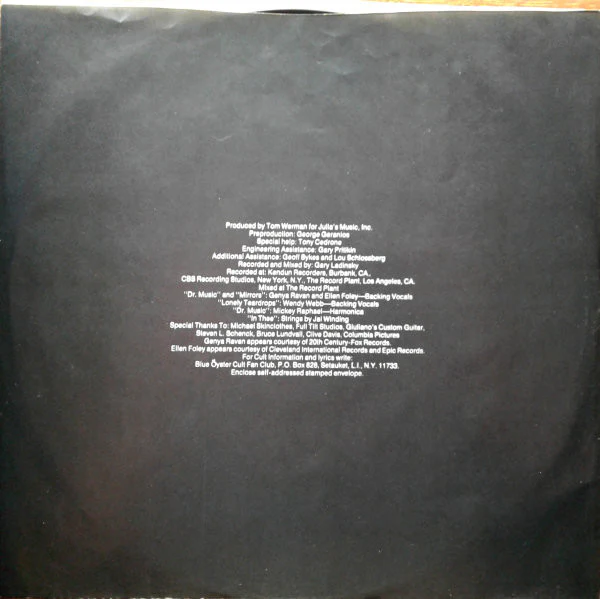 Blue Öyster Cult - Mirrors (LP, Album) (Very Good Plus (VG+)) - Image 5