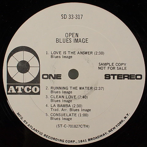 Blues Image - Open (LP, Album, Promo, Whi) (Very Good Plus (VG+)) - Image 3