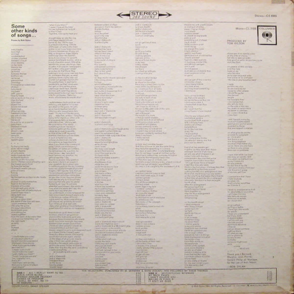Bob Dylan - Another Side Of Bob Dylan (LP, Album, Pit) (Very Good Plus (VG+)) - Image 2